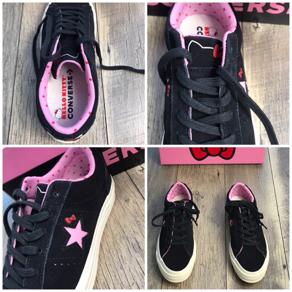Conv&Hello Kitty One Star OX 38c Black PrismPink W - Picture 8 of 8